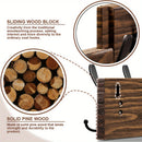 Homezie.de-Homezie Hakenleiste Wandmontage | Holz mit 8 Haken | Für Jacken und Rucksäcke im Eingangsbereich