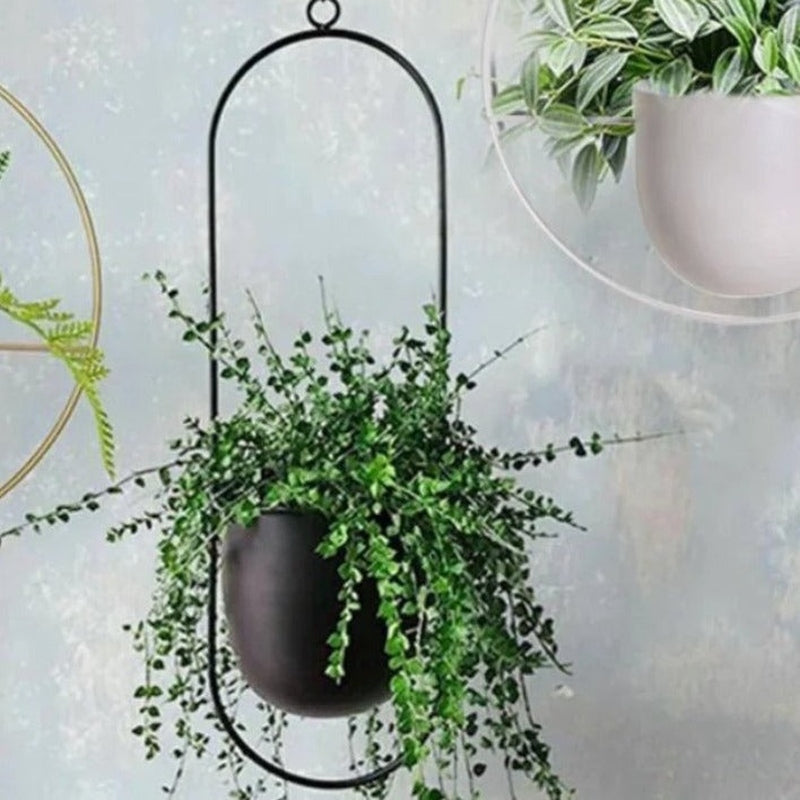 Homezie Hängender Blumentopf | Moderner Halo-Design
