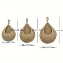 Homezie.de-Homezie Hängetaschen Set | Handgefertigtes Baumwollseil | Für Obst, Gemüse und Pflanzen