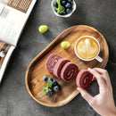 Homezie.de-Homezie Holz Tablett Set | Nachhaltig | Ideal für Obst und Käse