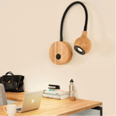 Homezie.de-Homezie Holz-Wandleuchten | LED mit Kippschalter | Für Schlafzimmer und Lesen