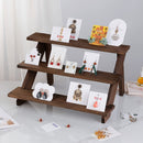 Homezie.de-Homezie Holzdisplay Riser | 1pc Rustikal | Oorbellen & Ringe Ständer