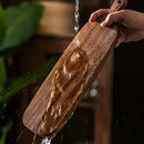 Homezie.de-Homezie Hölzerne Servierplatte | Oval | Festliche Anlässe