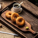 Homezie.de-Homezie Hölzerne Servierplatte | Oval | Festliche Anlässe