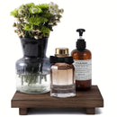 Homezie.de-Homezie Holzscheibentablett | Vintage Stil | Platzsparend für Bad- und Küche