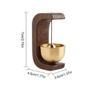 Homezie.de-Homezie Holztürgong | Magnetische Befestigung | Dekorative Windspiele für Zuhause und Restaurant