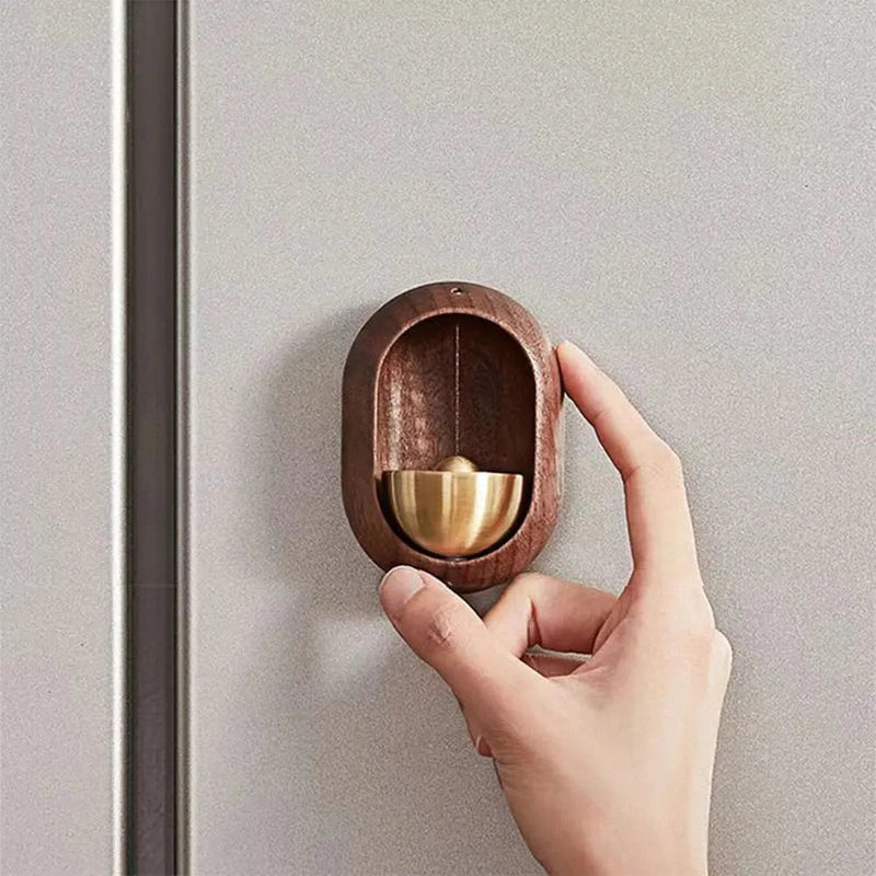 Homezie.de-Homezie Holztürgong | Magnetische Befestigung | Dekorative Windspiele für Zuhause und Restaurant