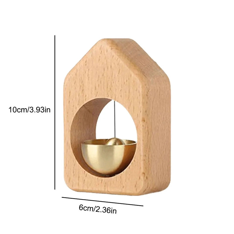 Homezie.de-Homezie Holztürgong | Magnetische Befestigung | Dekorative Windspiele für Zuhause und Restaurant