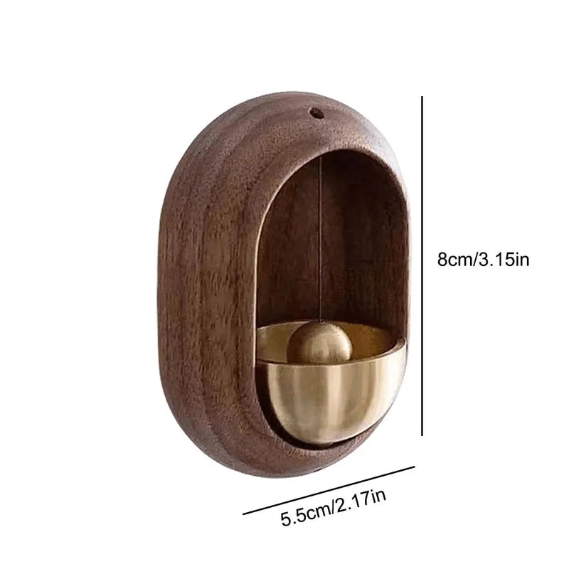 Homezie.de-Homezie Holztürgong | Magnetische Befestigung | Dekorative Windspiele für Zuhause und Restaurant