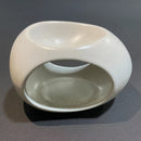 Homezie.de-Homezie Keramische Kerzenhalter | Ei-vormig | Perfect voor Halloween- en Kerstdecoratie