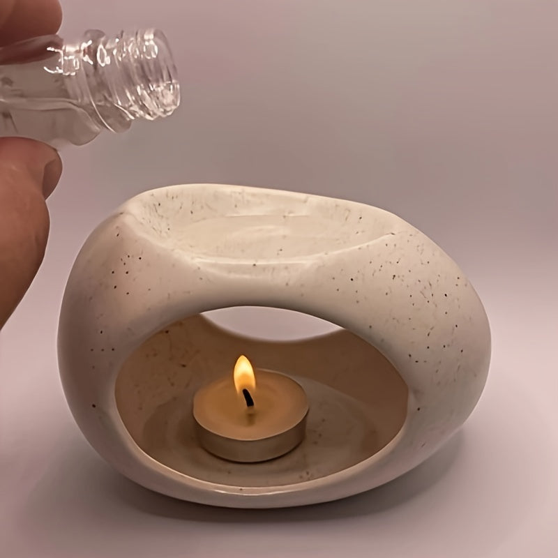 Homezie.de-Homezie Keramische Kerzenhalter | Ei-vormig | Perfect voor Halloween- en Kerstdecoratie