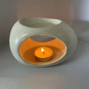 Homezie.de-Homezie Keramische Kerzenhalter | Ei-vormig | Perfect voor Halloween- en Kerstdecoratie