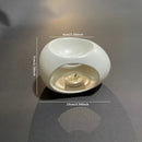 Homezie.de-Homezie Keramische Kerzenhalter | Ei-vormig | Perfect voor Halloween- en Kerstdecoratie