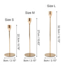 Homezie.de-Homezie Kerzenständer | Modernes Metall im goldenen Design | Hochzeitsdekoration und Heimdekoration