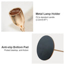 Homezie.de-Homezie Kerzenständer | Modernes Metall im goldenen Design | Hochzeitsdekoration und Heimdekoration