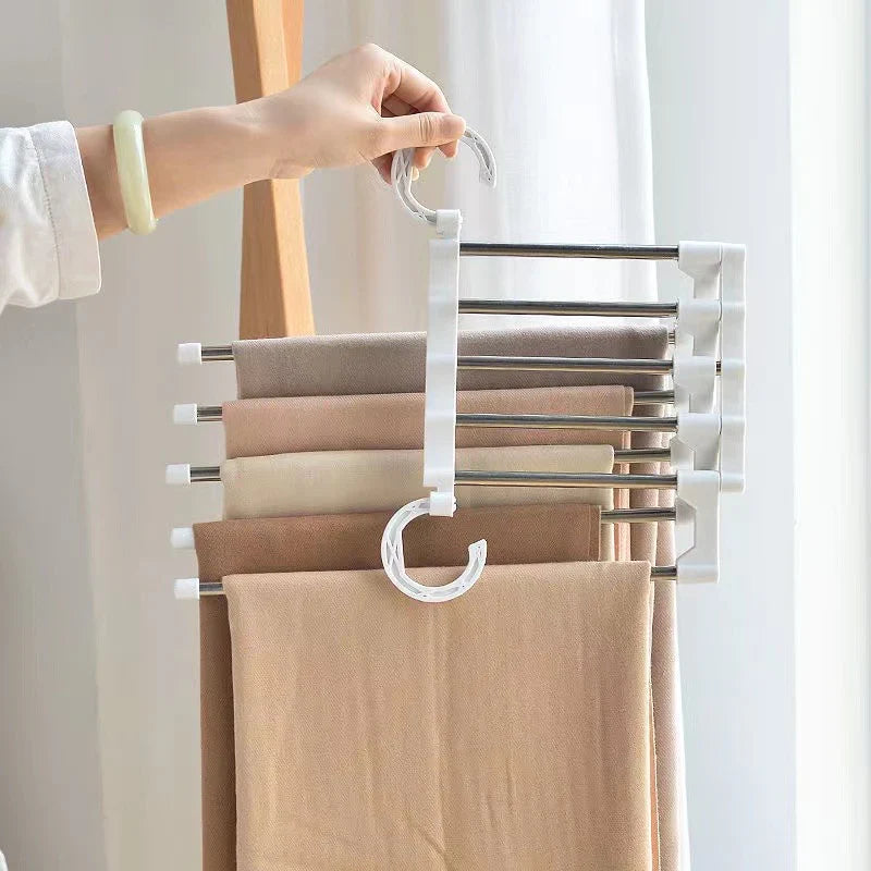Homezie.de-Homezie Kleiderbügel | Faltbar 5-in-1 | Platzsparende Lösung für deinen Kleiderschrank