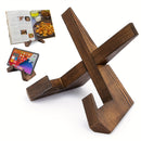 Homezie.de-Homezie Kochbuchständer | Rustikales Holzdesign | Ideal für den Küchengebrauch