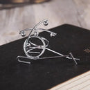 Homezie.de-Homezie Newton-Wiege | Stahlkugeln | Bildung und Dekoration