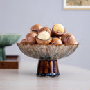 Homezie.de-Homezie Obstschale | Elegantes Design mit hohen Füßen | Ideal für stilvolle Präsentation von Obst und Snacks