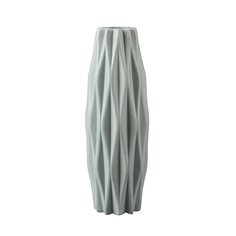 Homezie.de-Homezie Plastik-Trockenblumenvase | Geometrischer Stil | Exquisite Handwerkskunst für Büro, Café und Hochzeitsdekoration