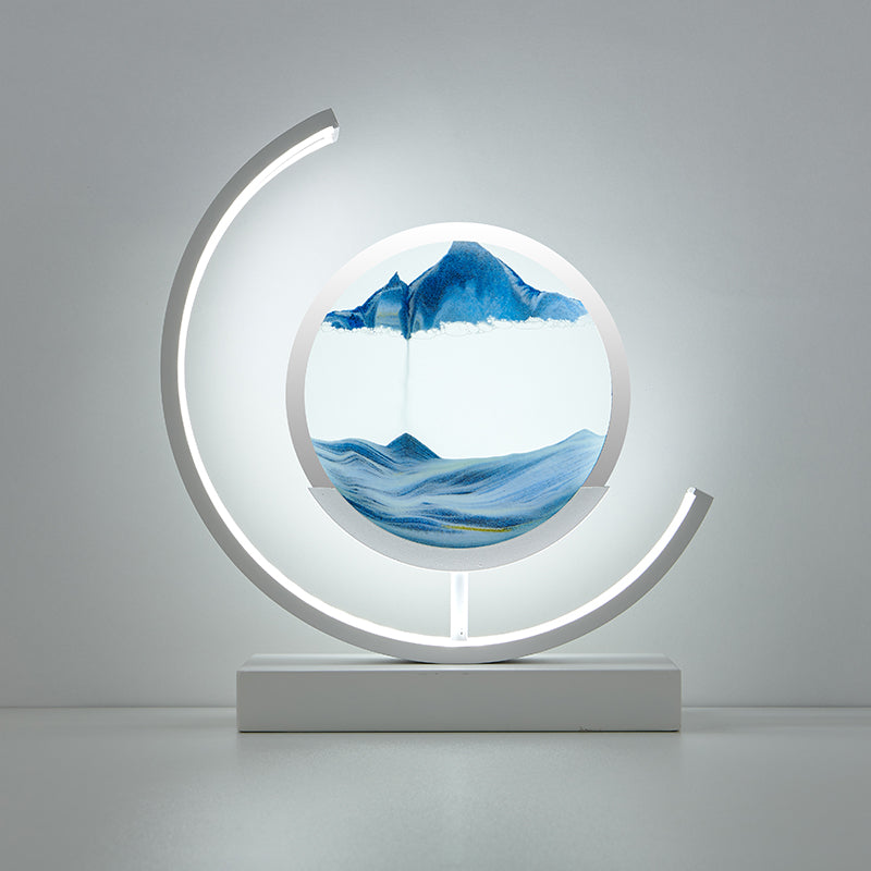 Homezie.de-Homezie Sandkunstlampe | Bewegliche Kunst | Entspannende Raumbeleuchtung