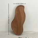 Homezie.de-Homezie Schmuckschale | Elegante Akazienholz Oberfläche | Für Schlüssel und Bürozubehör