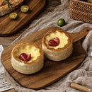 Homezie.de-Homezie Schneidebrett | Premium Akazienholz mit Griff | Hackblock für Fleisch und Gemüse