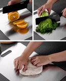 Homezie.de-Homezie Schneidebrett | Titan Konstruktion | Doppelseitig & Lebensmittelsicher