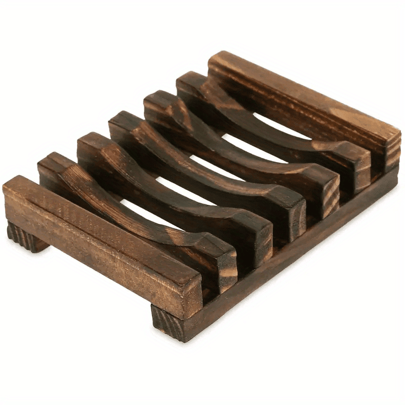 Homezie.de-Homezie Seifenschale | Stilvolles Holzdesign | Für Badezimmer und Dusche