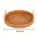 Homezie.de-Homezie Servicetray | Rattan Geflochten | Hitzebeständige Platzmatte für Küche und Esszimmer