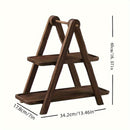 Homezie.de-Homezie Servierplatte | 3-Ebenen Rustikales Holz | Festplatte für Hochzeiten und Wohnkultur