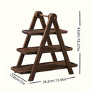 Homezie.de-Homezie Servierplatte | 3-Ebenen Rustikales Holz | Festplatte für Hochzeiten und Wohnkultur