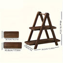 Homezie.de-Homezie Servierplatte | 3-Ebenen Rustikales Holz | Festplatte für Hochzeiten und Wohnkultur