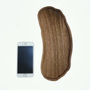 Homezie.de-Homezie Servierschale | Halbronde Form | Multifunktionale Holzschale für Snacks und Desserts