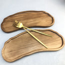 Homezie.de-Homezie Servierschale | Halbronde Form | Multifunktionale Holzschale für Snacks und Desserts