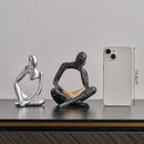 Homezie.de-Homezie Skulptur | Handgemachte Harzfigur im nordischen Stil | Dekoration für Zuhause und Büro