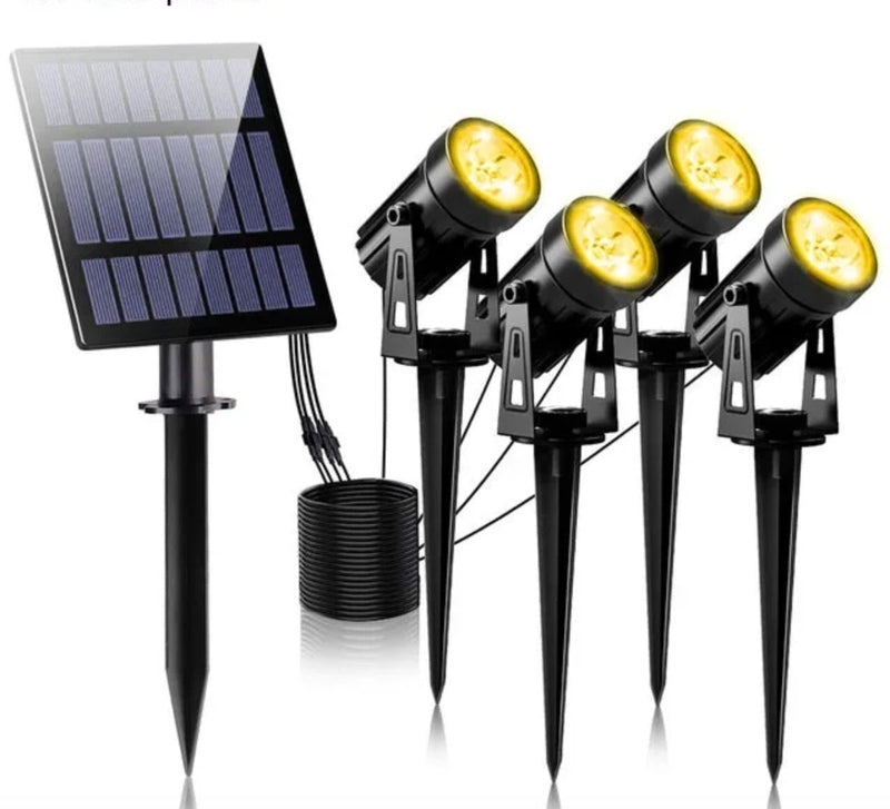 Homezie.de-Homezie Solarspotlights | Solarbetrieben | Außenbeleuchtung für Garten und Wege
