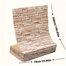 Homezie.de-Homezie Tapete | Vintage Backstein & Steinmuster | Wasserfest, Peel & Stick für Wohnzimmer, Küche, Schlafzimmer