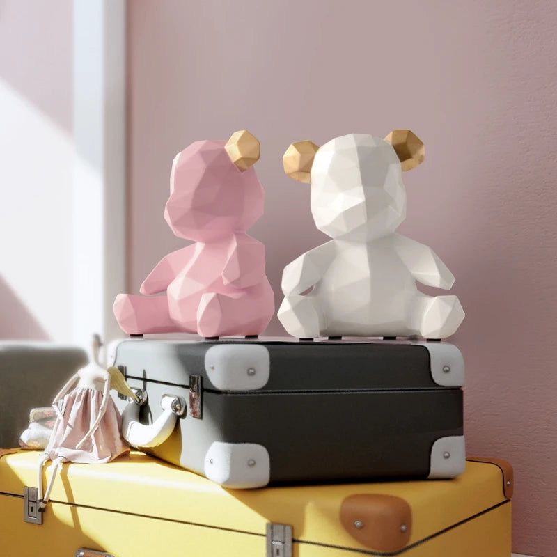 Homezie.de-Homezie Tierfigur | Geometrisches Design | Dekoration für moderne Innenräume