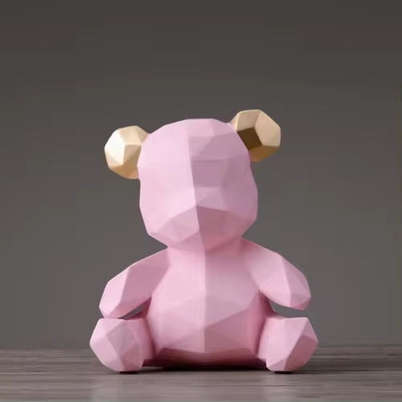 Homezie.de-Homezie Tierfigur | Geometrisches Design | Dekoration für moderne Innenräume