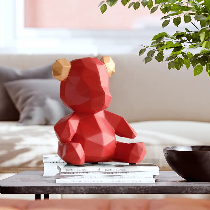 Homezie.de-Homezie Tierfigur | Geometrisches Design | Dekoration für moderne Innenräume