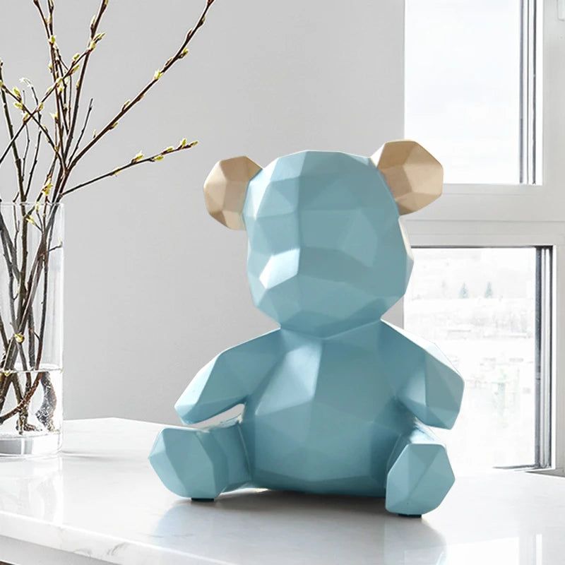 Homezie.de-Homezie Tierfigur | Geometrisches Design | Dekoration für moderne Innenräume