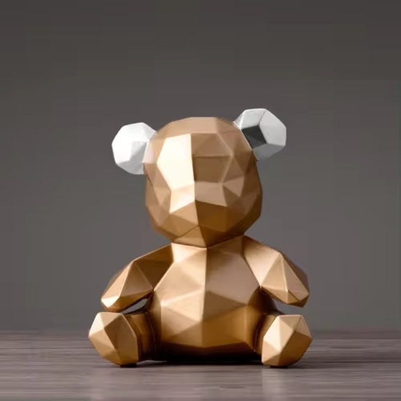 Homezie.de-Homezie Tierfigur | Geometrisches Design | Dekoration für moderne Innenräume