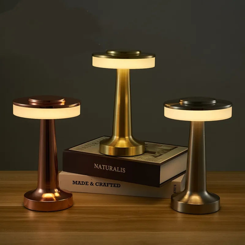 Homezie.de-Homezie Tischlampe | Dimmbares LED-Licht | Für Hotel- und Heimgebrauch mit Wiederaufladbarem Akku