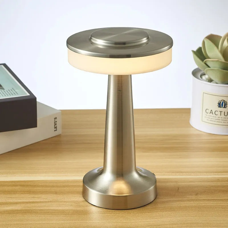 Homezie.de-Homezie Tischlampe | Dimmbares LED-Licht | Für Hotel- und Heimgebrauch mit Wiederaufladbarem Akku