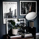 Homezie Tischlampe | Umgekehrtes Glasdesign | Vielseitig einsetzbar für Wohnzimmer und Büros