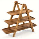 Homezie.de-Homezie Tortenständer | 3-Ebenen Holzdesign | Präsentation für Hochzeiten und Feste