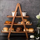 Homezie.de-Homezie Tortenständer | 3-Ebenen Holzdesign | Präsentation für Hochzeiten und Feste