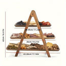 Homezie.de-Homezie Tortenständer | 3-Ebenen Holzdesign | Präsentation für Hochzeiten und Feste