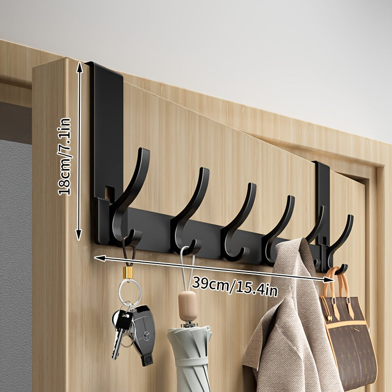 Homezie.de-Homezie Über-Tür Haken | Einfach Zu Installieren | Wandmontierte Kleidung- und Hütehalter für Schlafzimmer und Badezimmer